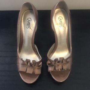 Carlos Santana Peep Toe Heels